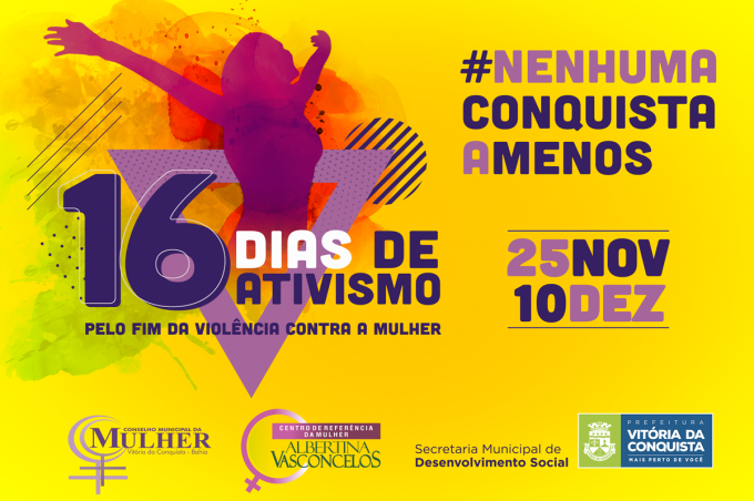 Prefeitura lança campanha 16 Dias de Ativismo: Pelo Fim da Violência Contra a Mulher
