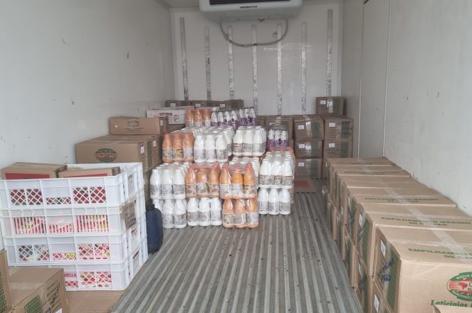 Chuvas: Laticínios Campanella faz doação de iogurte para abrigos da Prefeitura