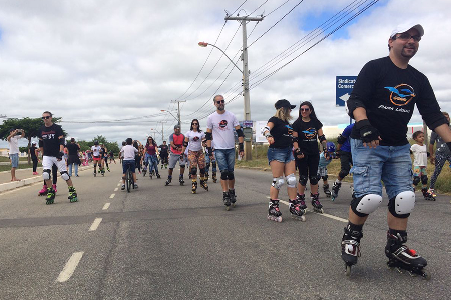 3º Encontrão de Patinadores é realizado na Avenida Olívia Flores