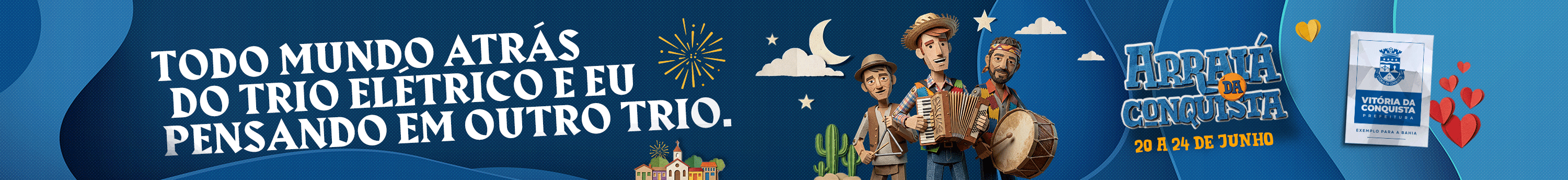 Arraiá da Conquista – banner