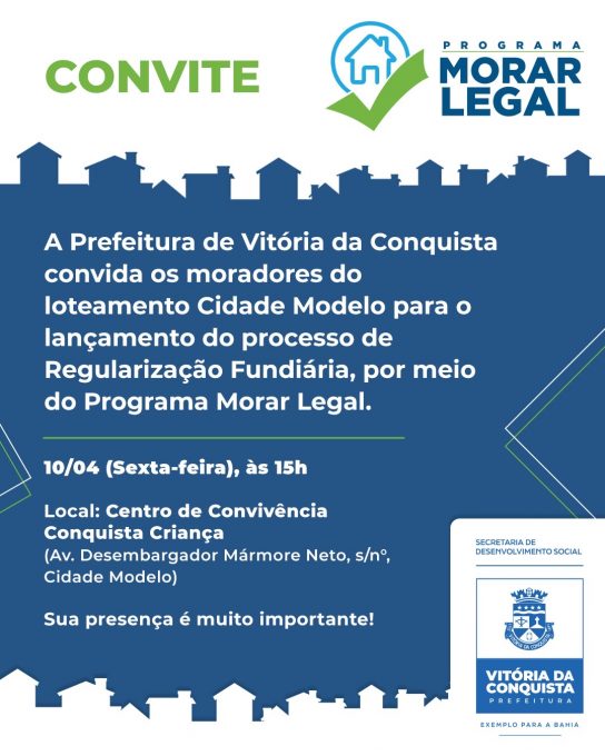 Foto: Reprodução/Prefeitura de Vitória da Conquista - BA