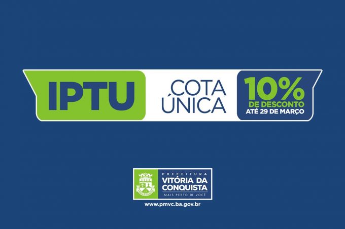 IPTU: pague até 29 de março em cota única e ganhe 10% de desconto