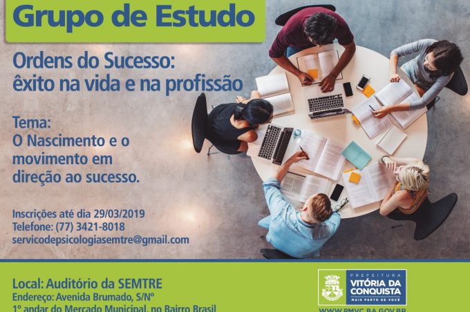 Secretaria de Trabalho e Renda abre inscrições para estudos sobre êxito na vida e na profissão