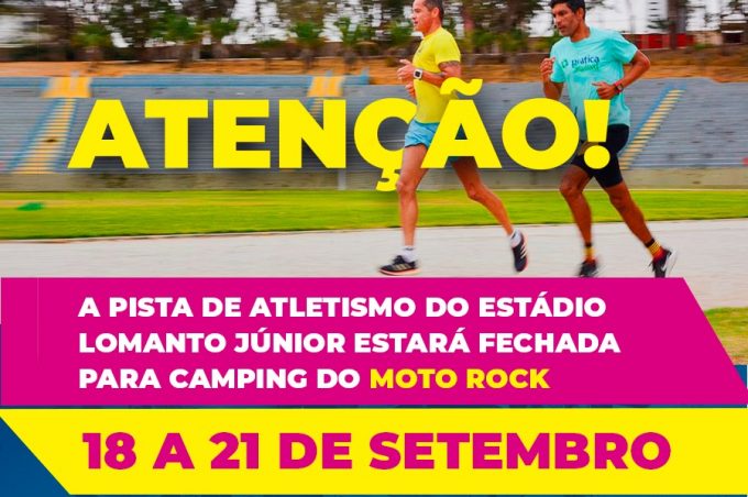 Pista de Atletismo do Estádio Lomanto Júnior será cedida para camping do Moto Rock de 18 a 21 de setembro