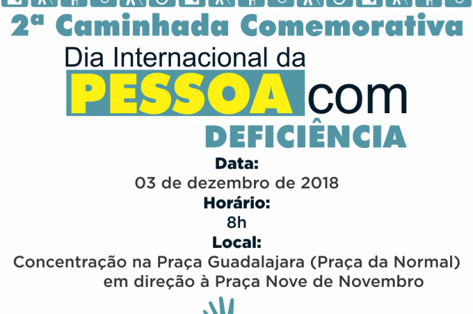 Caminhada Comemorativa ao Dia Internacional da Pessoa com Deficiência acontece na segunda-feira