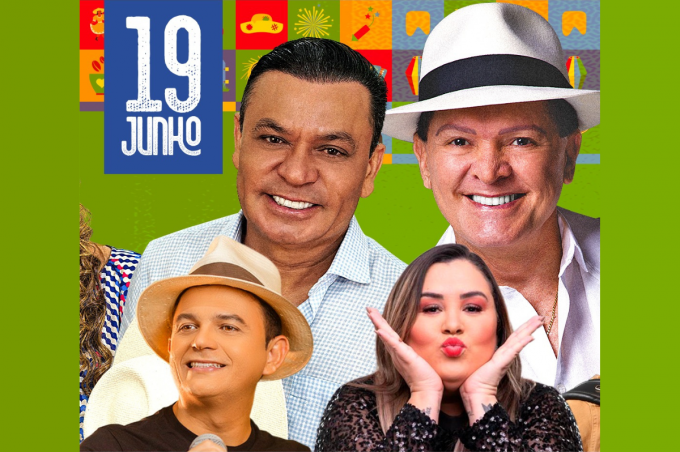 Arraiá da Conquista: Alcymar Monteiro, Frank Aguiar, Leonardo de Luna e Jô Almeida animam segunda noite de festejos