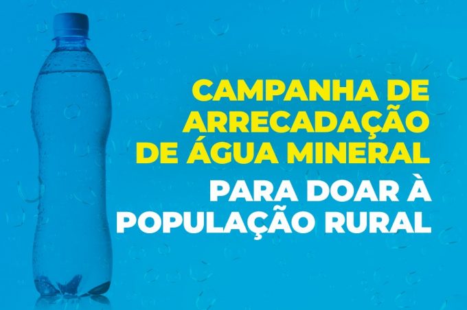Prefeitura lança campanha de arrecadação de água mineral para atender zona rural de Vitória da Conquista
