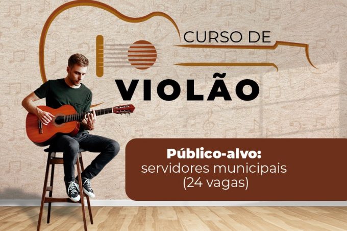 Nast e Conservatório Municipal de Música oferecem curso de violão para servidores municipais