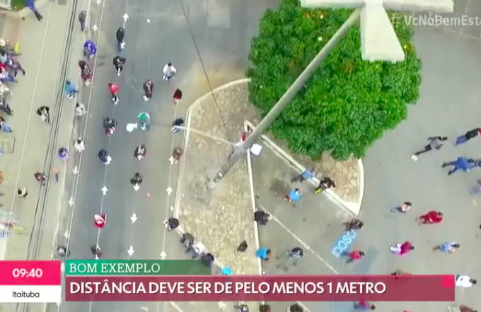 Prefeitura de Conquista é destaque como bom exemplo: trabalho de organização das filas tem evitado as aglomerações em frente ao banco