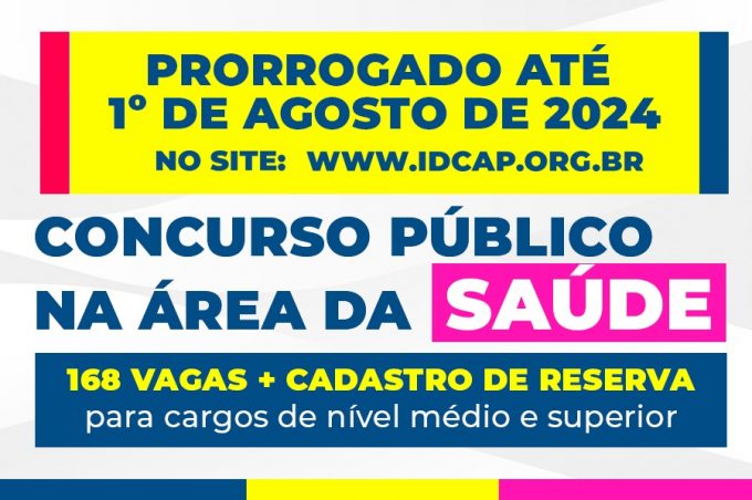 Prefeitura prorroga prazo de inscrição do concurso público da Saúde e publica retificação do Edital de Abertura