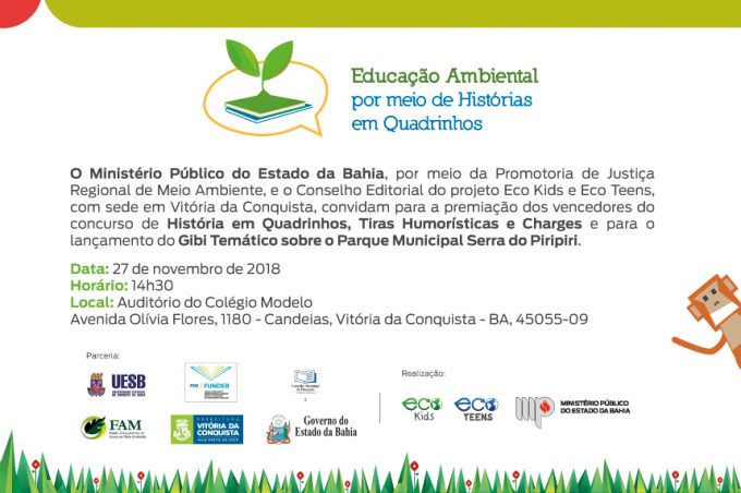Projeto Eco Kids e Eco Teens: Premiação do Concurso de Histórias em Quadrinhos será dia 27
