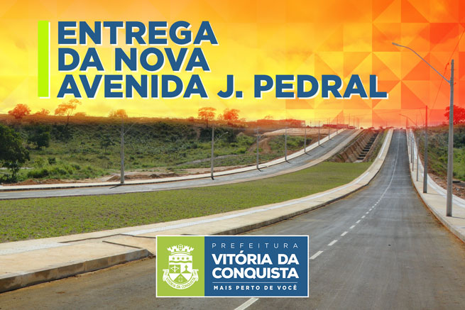 Avenida J. Pedral será entregue neste sábado (14)
