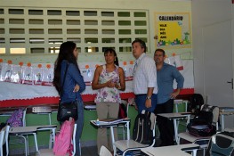 Equipe da Secretaria de Educação visita Escola Municipal José Gomes Novais