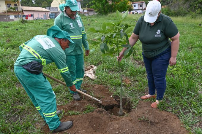 Conquista Mais Verde: Secretaria Municipal do Meio Ambiente realiza plantio de 40 mudas no bairro Guarani