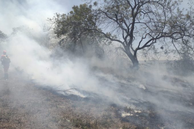 Brigada da Prefeitura combateu vários focos de incêndio ocorridos em Vitória da Conquista no fim de semana
