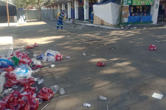Arraiá da Conquista: Sesep recolheu 32 toneladas de resíduos no Parque de Exposições e deixou tudo limpo para hoje