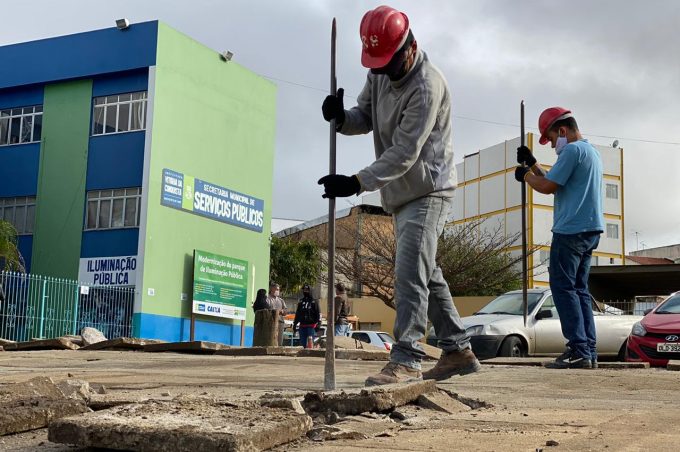 Começam as obras de padronização de barracas na Ceasa