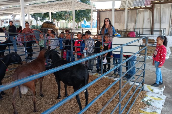 Alunos da rede municipal visitam estande da Smed no Parque de Exposições