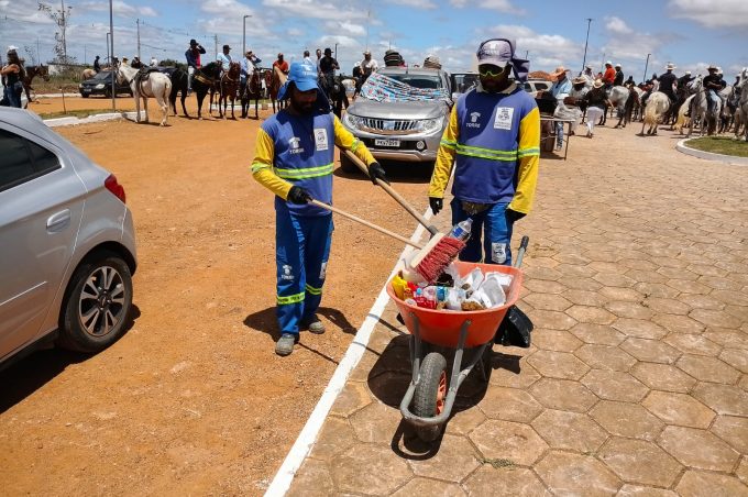 Sesep garantiu a limpeza antes, durante e após a 1ª Missa do Vaqueiro