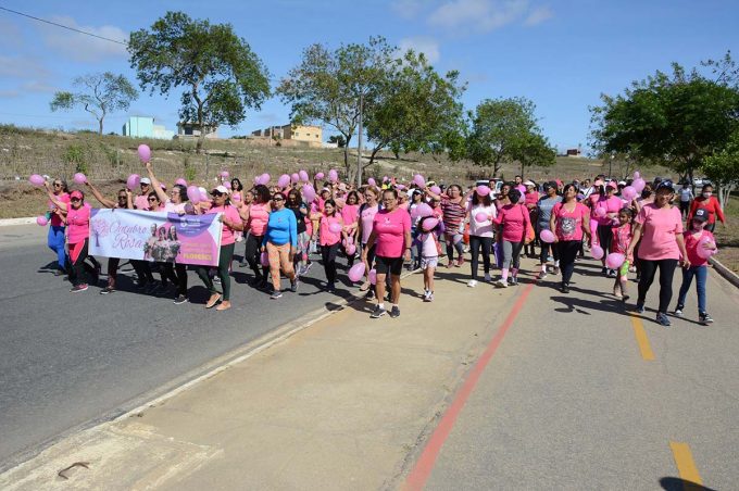 Outubro Rosa: Nasf promove caminhada e palestra sobre câncer de mama