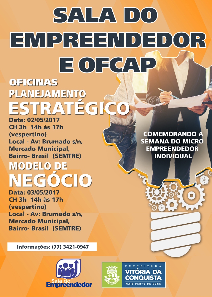 Semtre abre inscrições para oficinas de Planejamento Estratégico e Modelo de Negócios