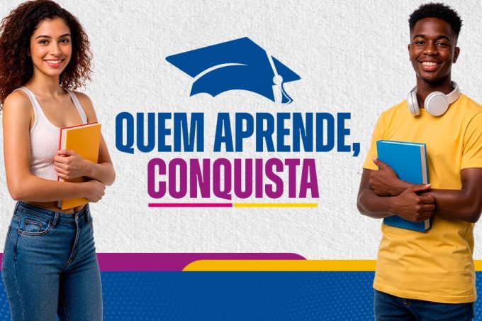Inscrições do programa “Quem Aprende, Conquista” seguem abertas e devem ser feitas de forma on-line