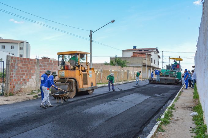 Bairro Alegria está mudando: pavimentação já é realidade