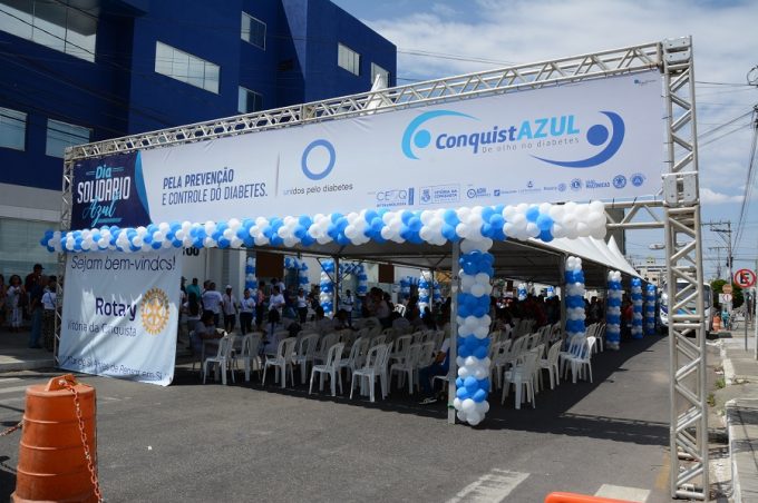 Dia Solidário Azul: Prefeitura é parceira em ação pela prevenção e controle do diabetes