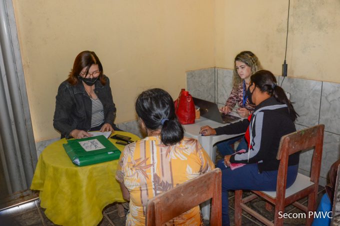 População do povoado de Caiçara recebe ação comunitária da Prefeitura