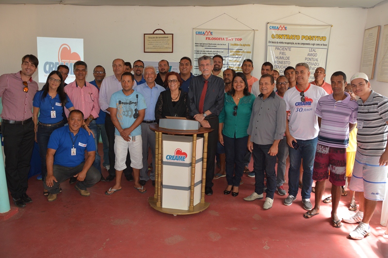 Prefeito e vice visitam o Creame e restabelecem parceria