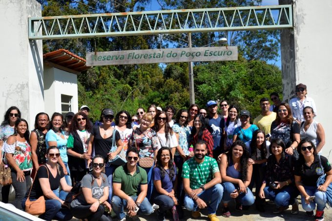 Professores da Rede Municipal participam de oficina de fotografia na reserva do Poço Escuro