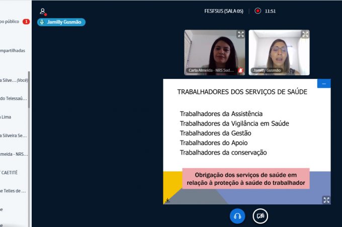 Encontro virtual discute sobre os cuidados com a saúde dos trabalhadores dos serviços de saúde