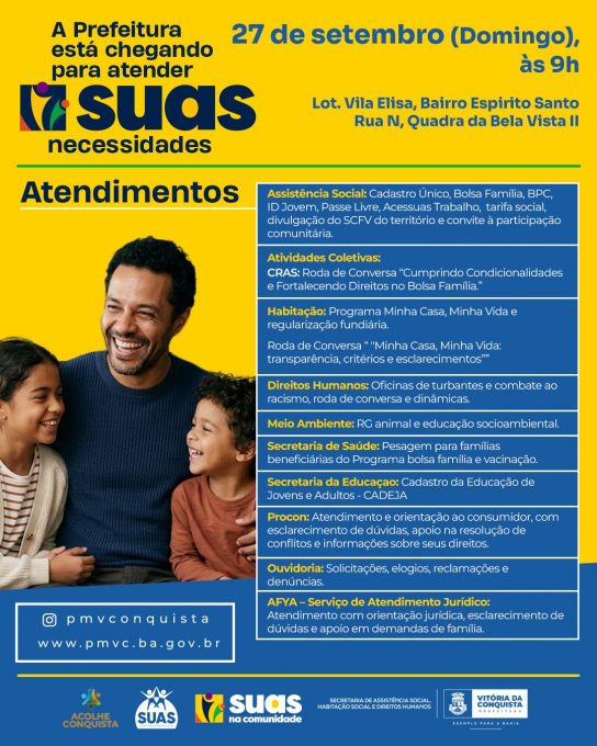 Foto: Reprodução/Prefeitura de Vitória da Conquista - BA