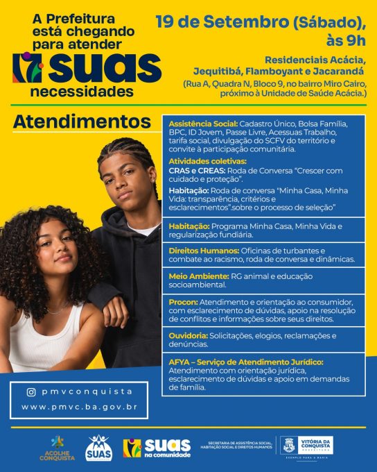 Foto: Reprodução/Prefeitura de Vitória da Conquista - BA