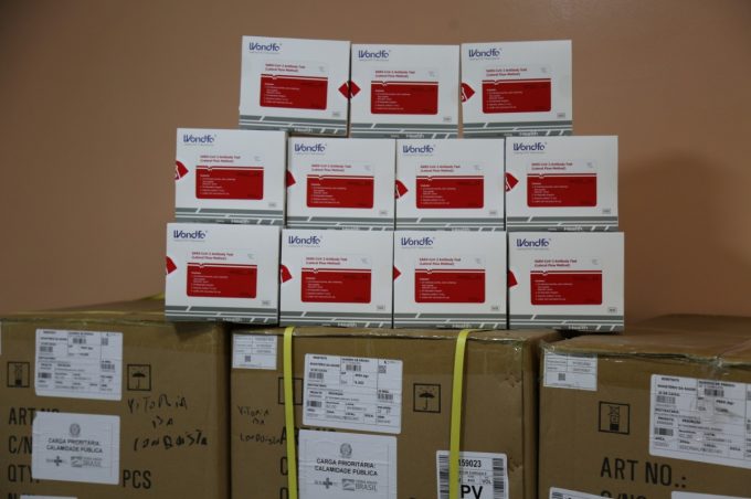 Secretaria Municipal de Saúde recebeu nesta semana mais de 8 mil testes rápidos para Covid-19