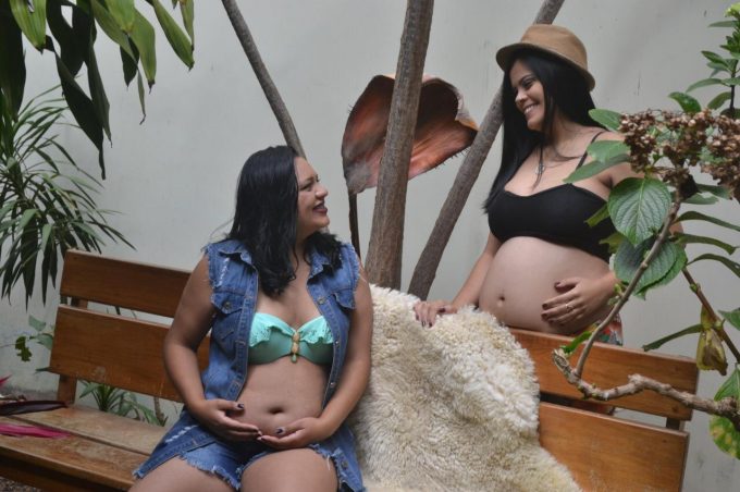 Gestantes da Unidade de Saúde de José Gonçalves fazem ensaio fotográfico voluntário