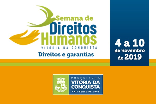Prefeitura realiza Semana Municipal de Direitos Humanos entre os dias 4 e 10 de novembro