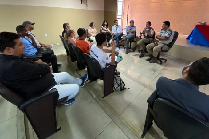 Projeto PM no Pôr do Sol: equipes da Prefeitura e Polícia Militar se reúnem para planejar evento deste ano
