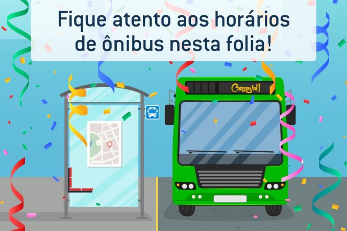 Linhas de ônibus irão funcionar em horário especial durante o Carnaval