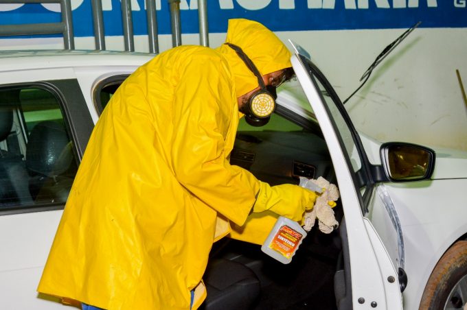Deserg intensifica higienização da frota de carros da Prefeitura