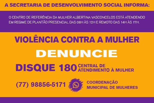 Prefeitura garante atendimento às mulheres em situação de violência no período da pandemia