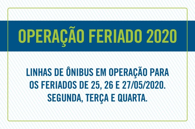 Confira os horários dos ônibus no feriado prolongado