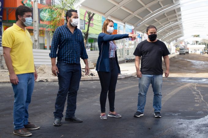 Estação de Transbordo Herzem Gusmão está perto da conclusão. Obra foi vistoriada pela prefeita