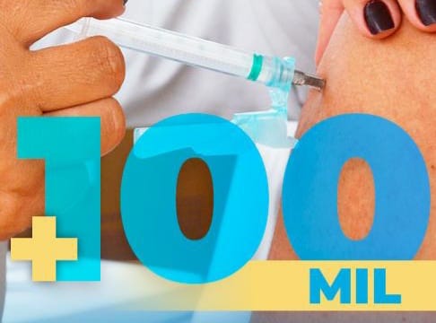 Mais de 100 mil conquistenses já receberam a 1ª dose da vacina