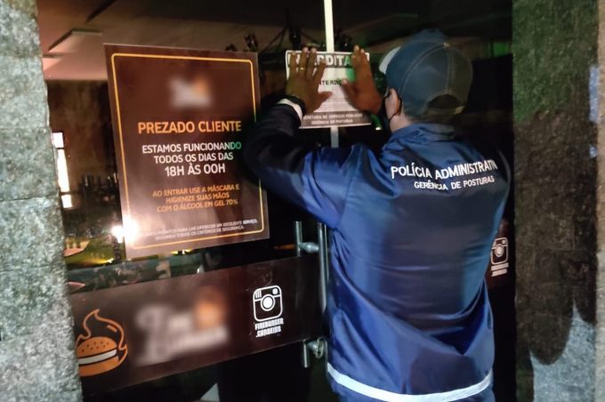 Fiscalização Covid-19: 20 estabelecimentos são notificados e um interditado no final de semana