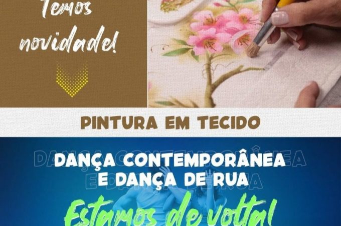 Cursos de Pintura em Tecido e de Dança estão com inscrições abertas na Praça CEUs
