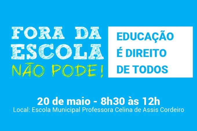 Busca Ativa Escolar realiza ação neste sábado para identificar alunos que estão fora da escola