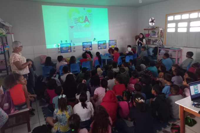 Escola Municipal José Lopes Viana recebe ação do programa Busca Ativa Escolar sobre erradicação do trabalho infantil
