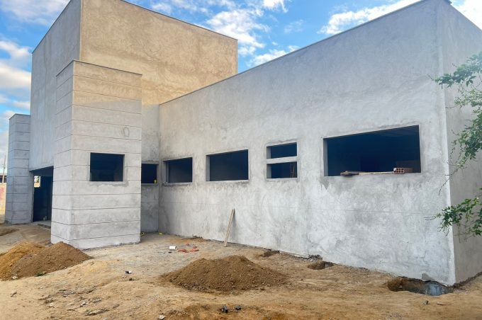 Obra da nova sede da Unidade de Saúde do Patagônia já está 70% concluída e tem previsão de entrega ainda este ano