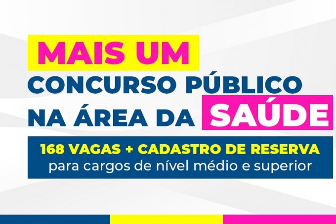 Com 168 vagas para diversos cargos, inscrições do concurso da Saúde seguem até sexta-feira, 25